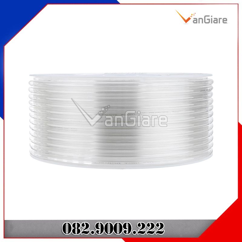 Ống khí nén, ống hơi PU 3mm 4mm 6mm 8mm 10mm 12mm 14mm 16mm màu trắng trong suốt