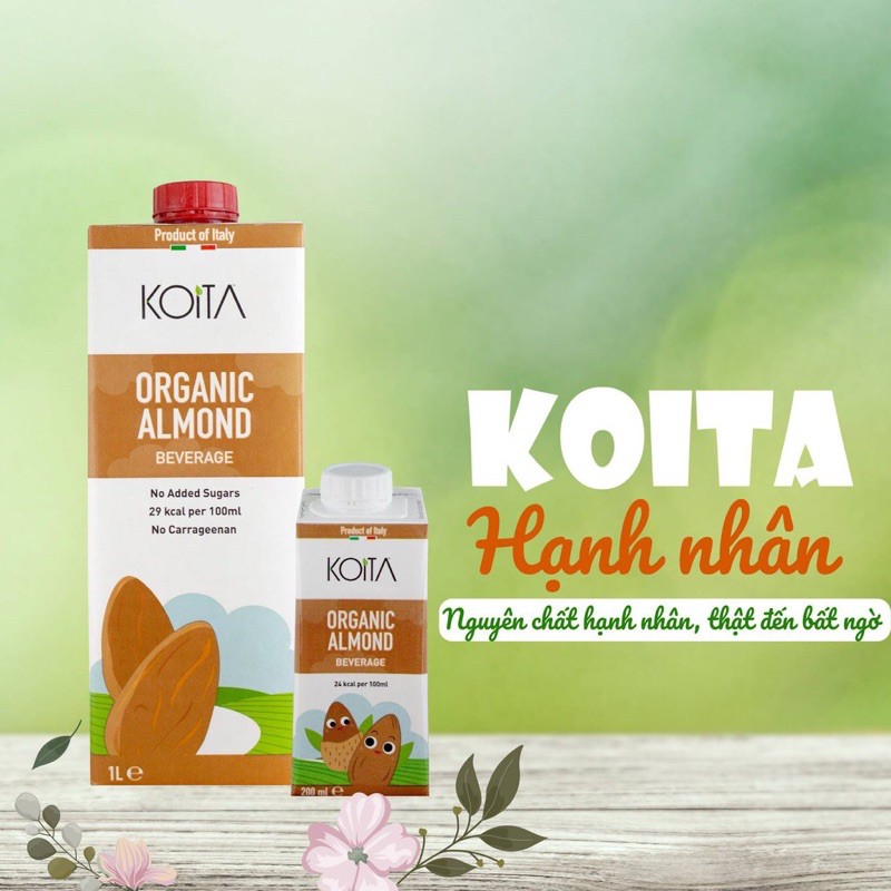 Sữa hạnh nhân hữu cơ Koita 1L - Organic