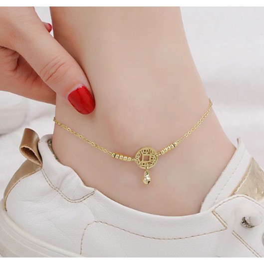 Lắc chân titan 1 đồng tiềnn