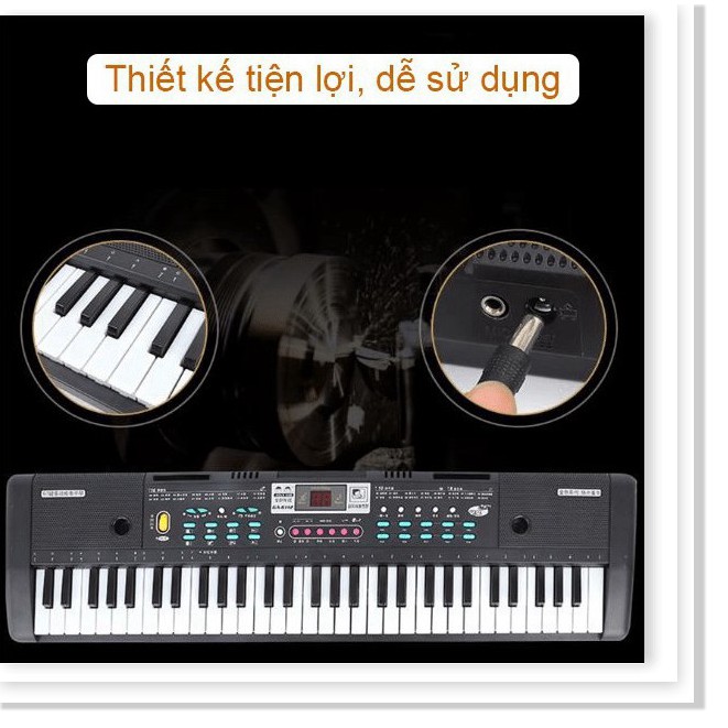 Đàn Organ Đàn Piano cho bé 61 phím Keyboard tặng kèm míc cho người mới chơi