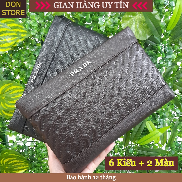 Clutch Nam/ Ví Cầm Tay Nam Full Da Bò Thật 100% Sản Phẩm Cao Cấp New Trend 2020 (BH 12 Tháng)
