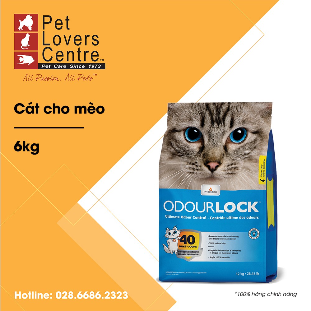 [6kg]Cát vệ sinh cho mèo ODOURLOCK ULTRA-PREMIUM CLUMPING CAT SAND 6kg
