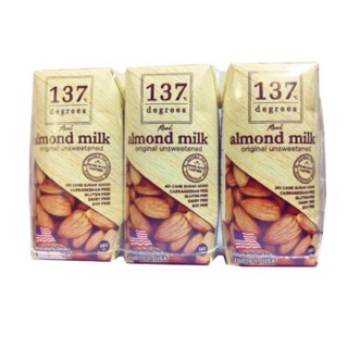 Sữa Hạnh Nhân 137 Degrees Không Đường 180ml