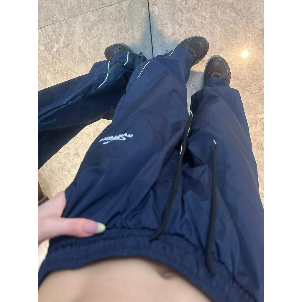 QADCOL Quần Dài Mỏng Ống Rộng Thời Trang Mùa Hè Hàn Quốc Mới Cho Nữ