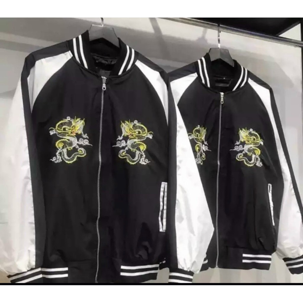 Áo Khoác Dù BOMBER IN RỒNG ĐEN DRAGON , Áo khoác BOMBER Unisex Nam/Nữ - SuMon Shop | BigBuy360 - bigbuy360.vn