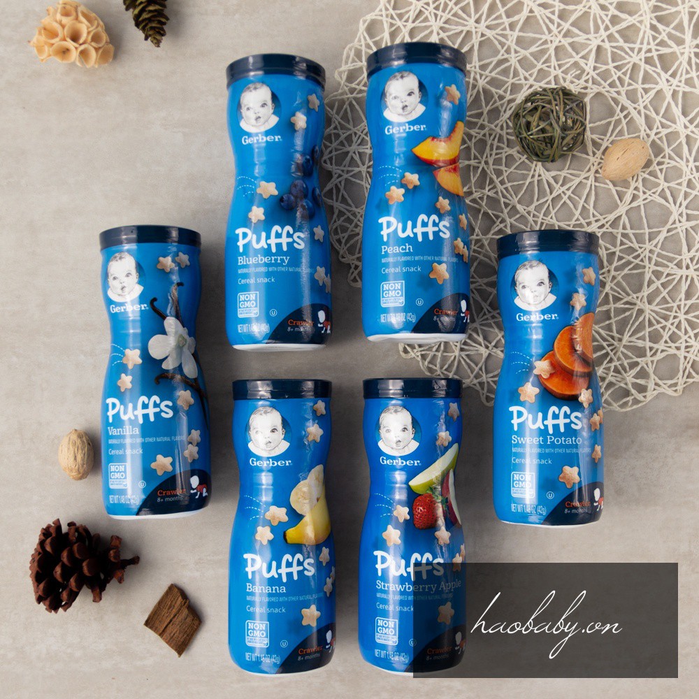 - Bánh cao Gerber ngôi sao Gẻber ăn dặm cho bé