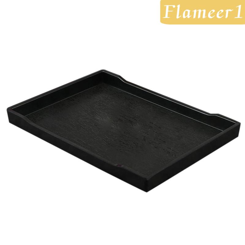 [Flameameer1] Set Cốc Đĩa Thủy Tinh Màu Đen 21x10.8cm Dùng Trong Khách Sạn