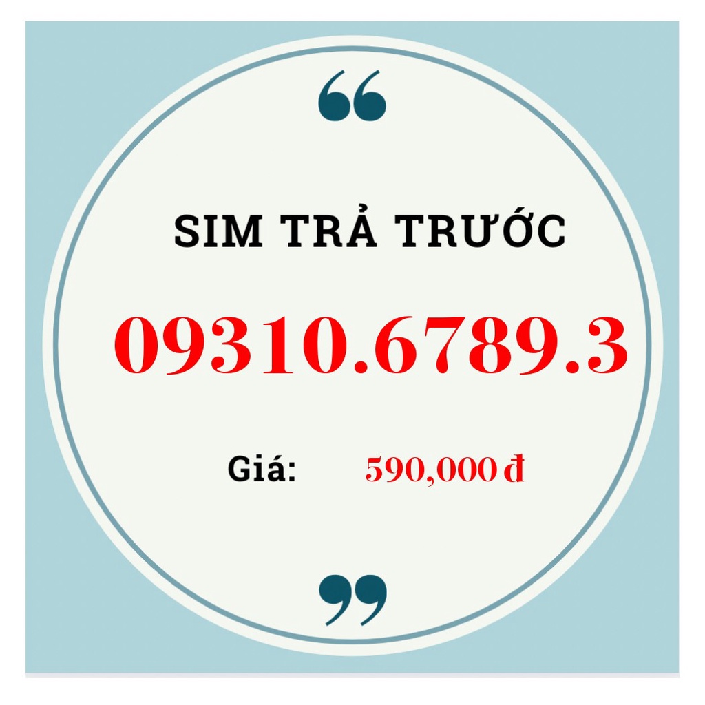 SIM MOBI 4G RẺ ĐẸP - 09310.6789.3- STT141