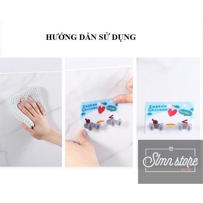 Miếng dán tường đôi kẹp giữ đầu dây điện, phích cắm điện/ kê đỡ sạc điện thoại - Móc Treo Đồ Đa Năng. slmn_TreoDDien-Doi