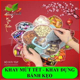 KHAY MỨT XOAY 2 TẦNG MẪU MỚI ĐÓN TẾT 2021, KHAY MỨT XOAY 2 TẦNG 2021 MẪU HÓT