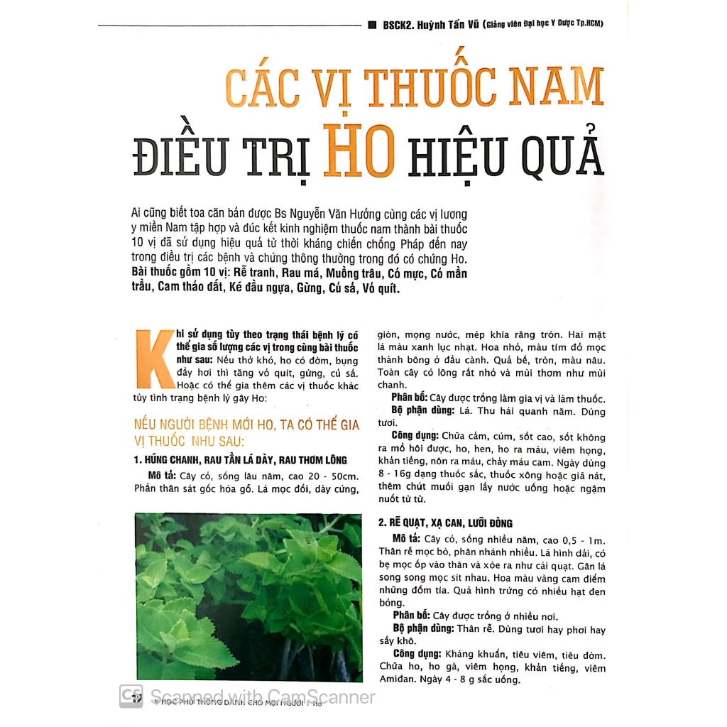 Sách - Y Học Phổ Thông Dành Cho Mọi Người - Chuyên Đề: Ho