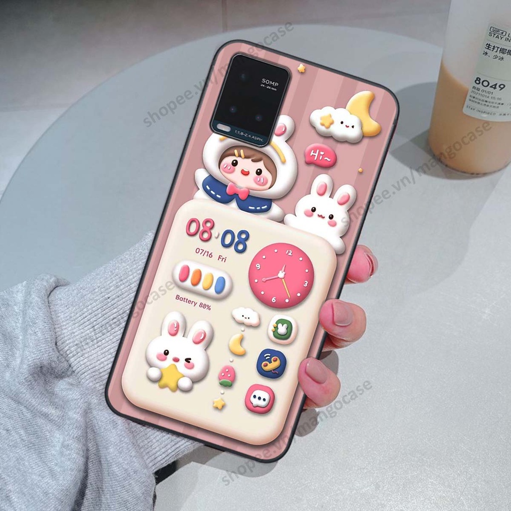 Ốp lưng Vivo Y21 / Y21s / Y33s hình gấu, thỏ, đồng hồ cute dễ thương