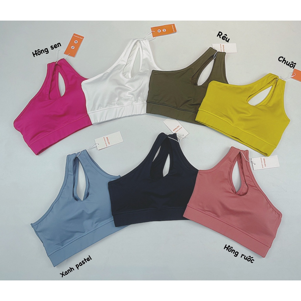 ÁO BRA LỆCH VAI SEXY CO GIÃN TẬP GYM