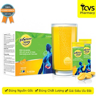GASOVER FIZZY - Viên sủi Hỗ trợ bảo vệ niêm mạc dạ dày, hỗ trợ cải thiện trào ngược dạ dày thực quản - cvspharmacy