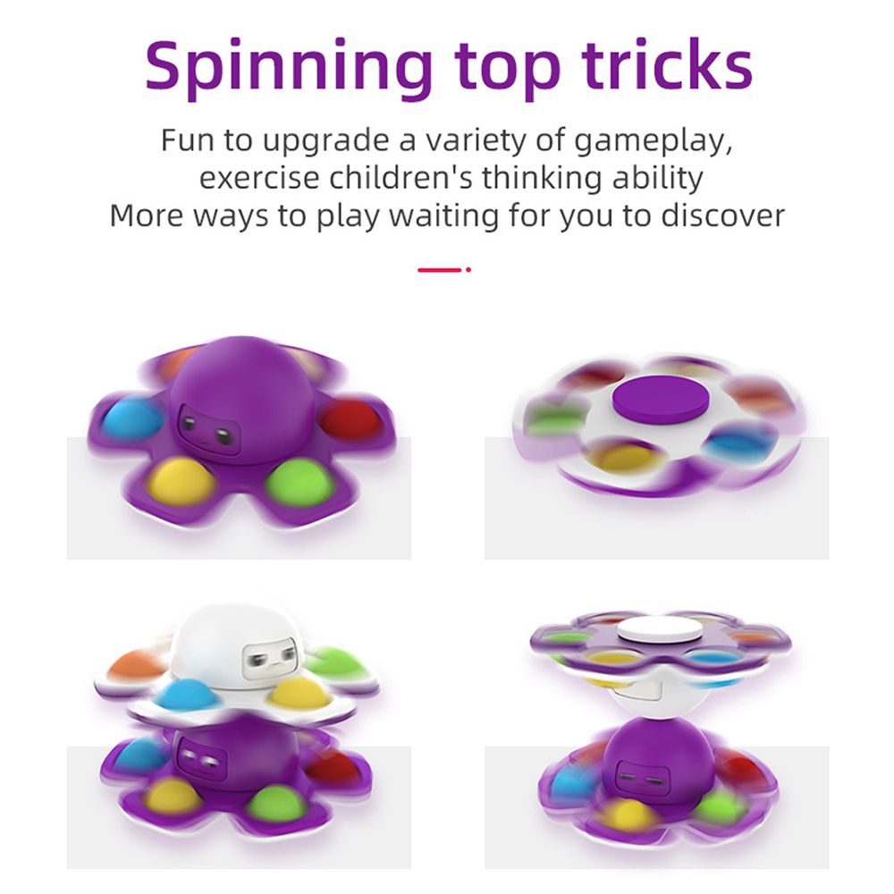 Đồ chơi con quay thiết kế hình bạch tuộc độc đáo giúp giảm căng thẳng