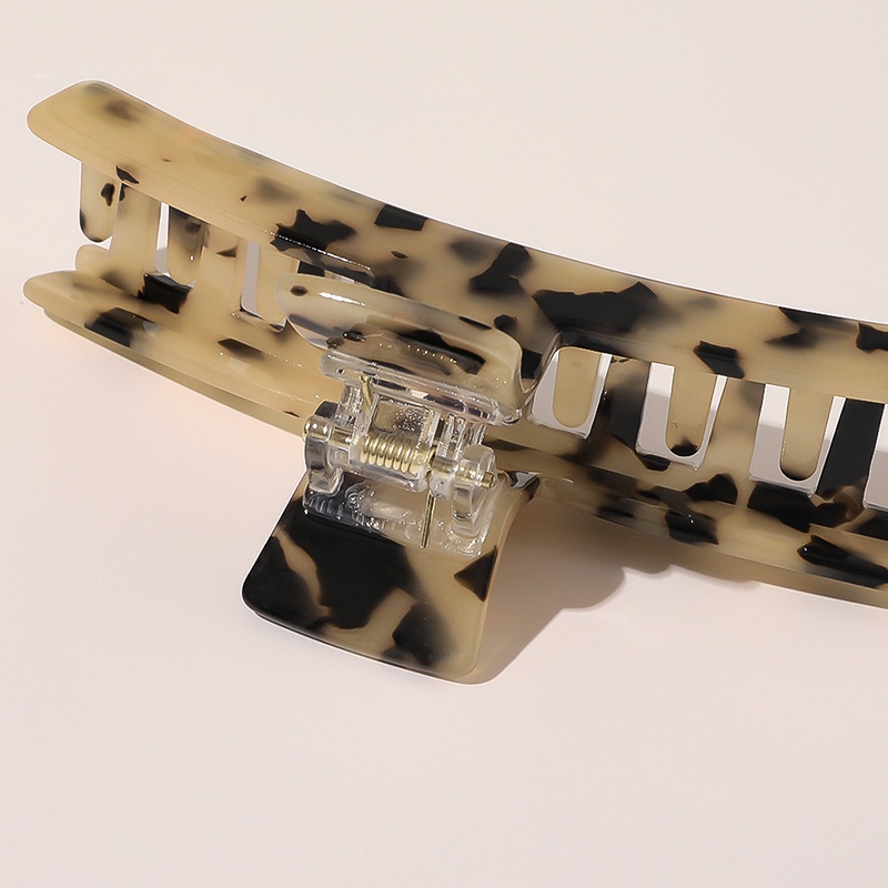 Kẹp tóc in họa tiết da báo hợp thời trang 11cm