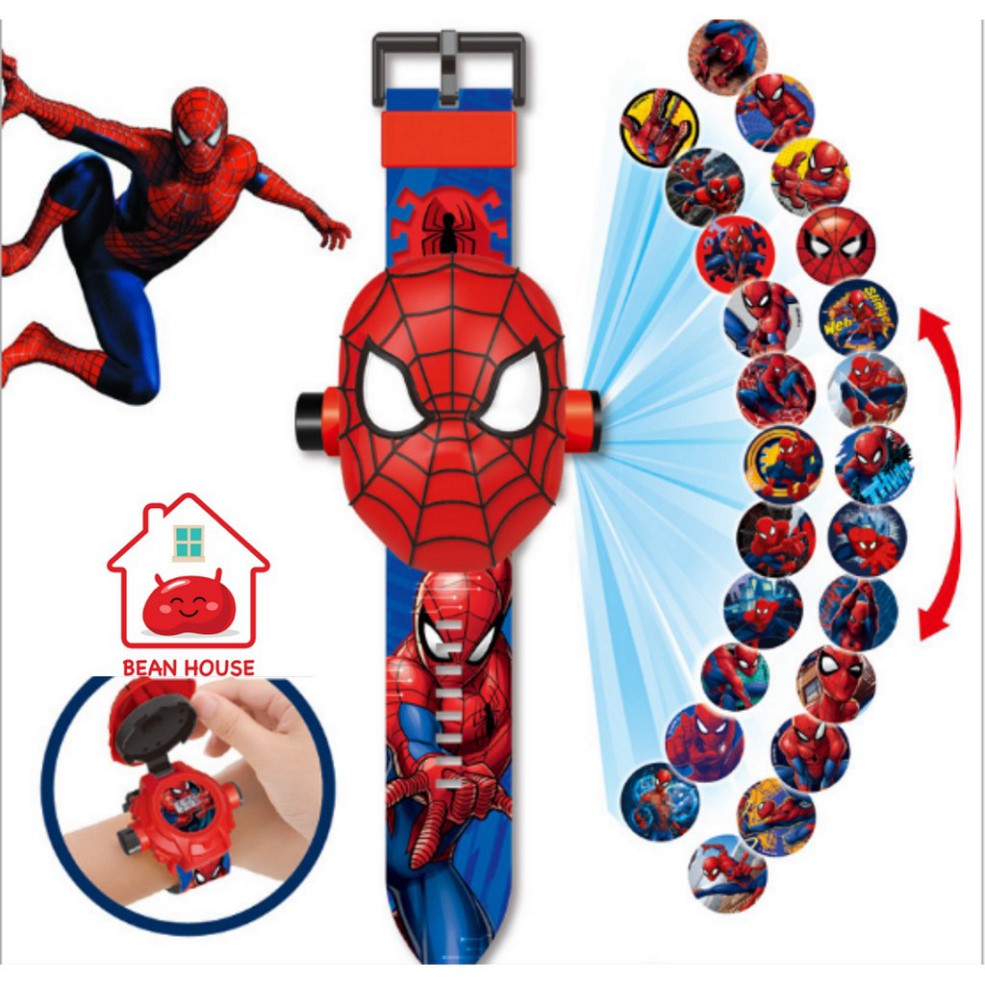 Đồng hồ chiếu  24 hình Siêu Anh Hùng Mặt 3D Siêu Ngầu | BigBuy360 - bigbuy360.vn