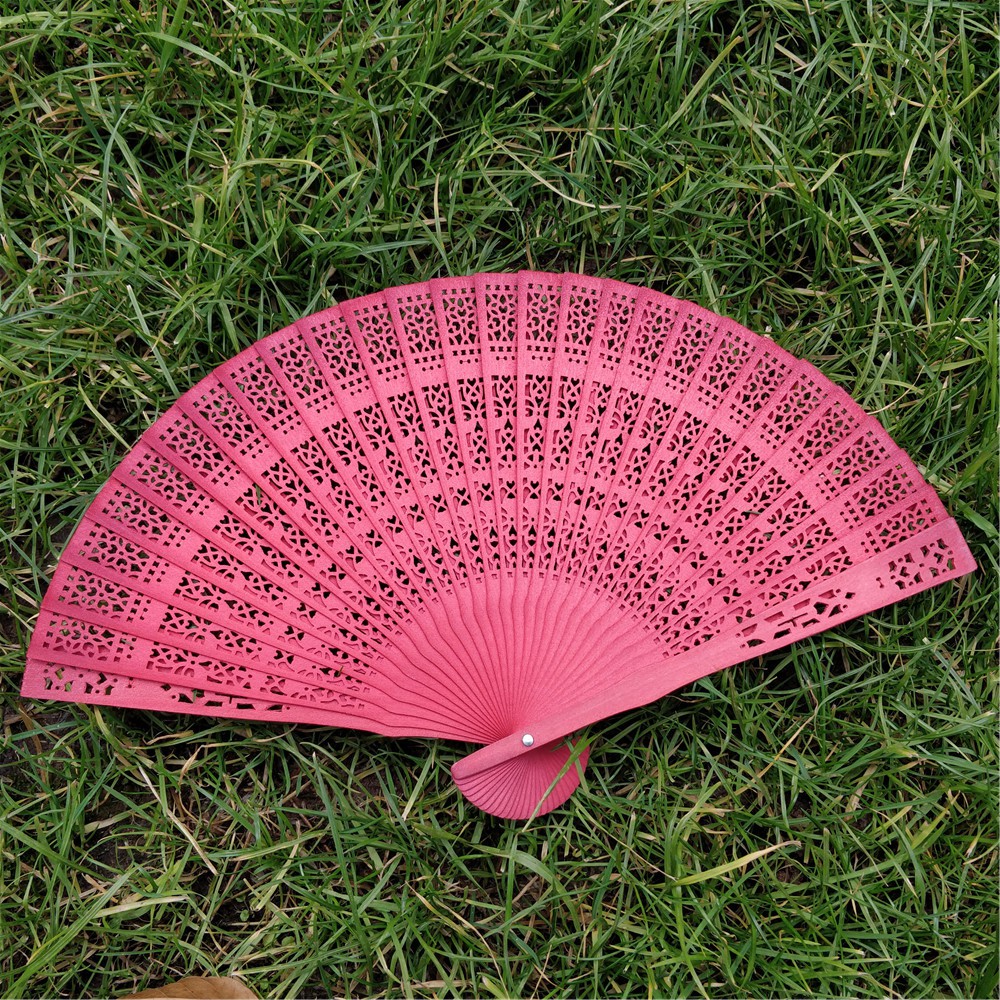 QUẠT GỖ CỔ TRANG ĐA MÀU SẮC