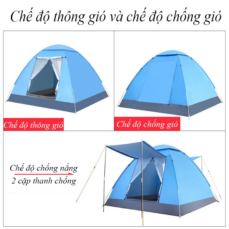 Lều chống nóng - Lều cắm trại có mái che - Lều tự bung
