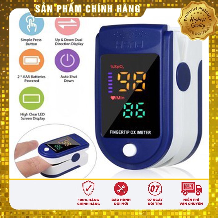 Máy đo SPO2, Máy đo nồng độ oxy trong máu và đo nhịp tim cầm tay LK87