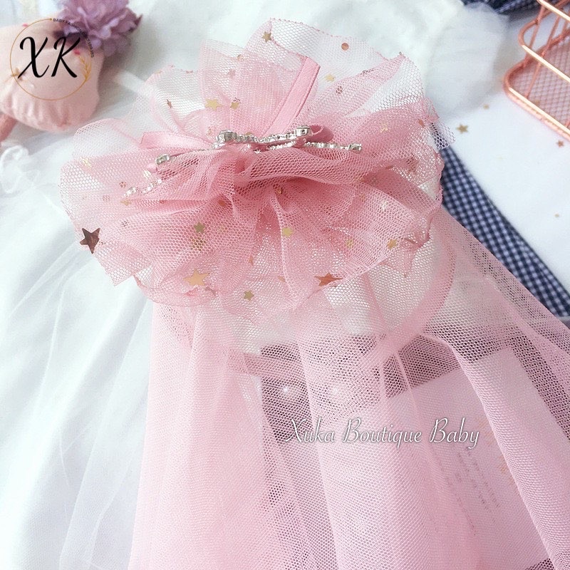 Bờm Cài Tóc Sinh Nhật Party Style Hàn Quốc Cho Bé, Phụ Kiện Cài Tóc Công Chúa Cao Cấp Bé Gái [ẢNH THẬT]