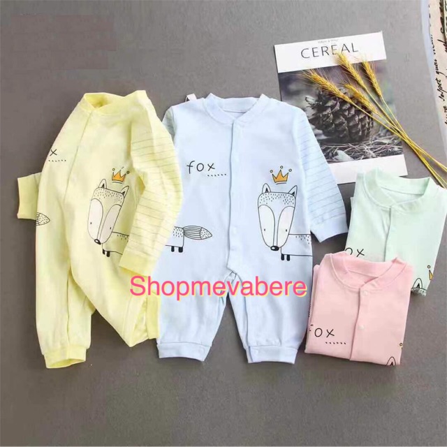 Body dài tay bodysuit liền thân cho bé sơ sinh, hàng cao cấp xuất Hàn