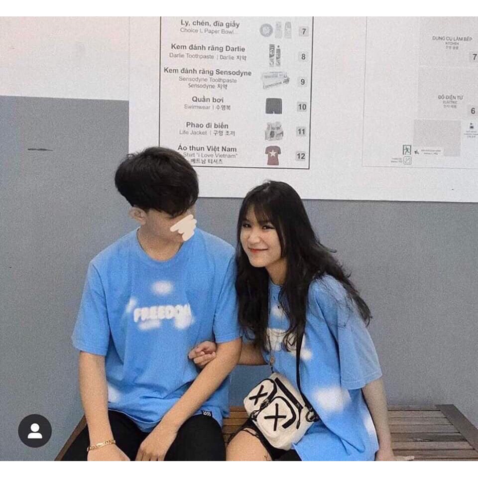 Áo thun Freedom cực hot from rộng unisex cao cấp bền màu 1Kenz