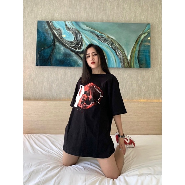 Áo thun Amber Stone With 3D Logo - Đen - Unisex
