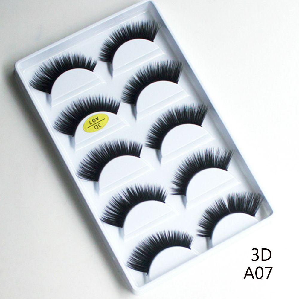 Set 5 Cặp Lông Mi Giả SKONHED Trang Điểm Tự Nhiên Không Chứa Chất Nhờn 3D