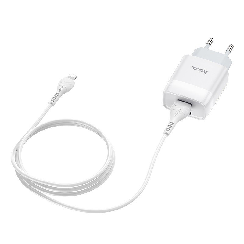 [BH 6 THÁNG] CÁP SẠC IPHONE HOCO C73 2 CỔNG USB SẠC NHANH 2.4A KÈM DÂY SẠC IPHONE LIGHTNING CHÍNH HÃNG