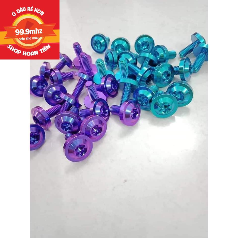 Ốc Titan 6Li15 Dù To Dày Gắn Ốp Pô Cacte Hộp Sên... Và Dàn Áo Các Loại Xe