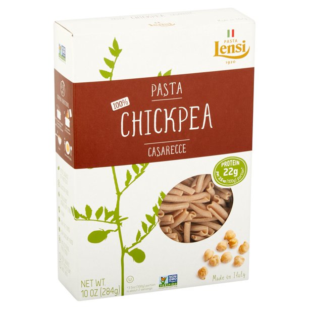 NUI ỐNG XOẮN ĐẬU XANH GIÀU PROTEIN, NON-GMO Lensi 100% Chickpea Casarecce Pasta, 284g (10 oz)