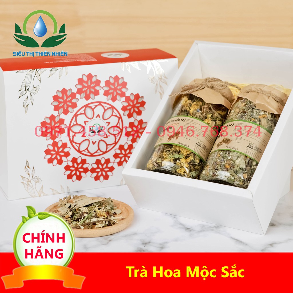 Sét quà tặng trà hoa cao cấp:Vô Ưu Mộc Trà ,Thanh Can Mộc Trà