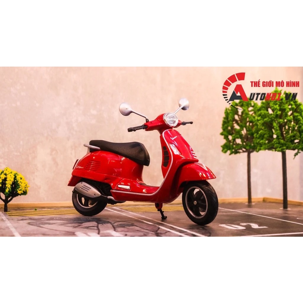 Mô hình xe Vespa GTS super 2020 1:12 Welly 7995