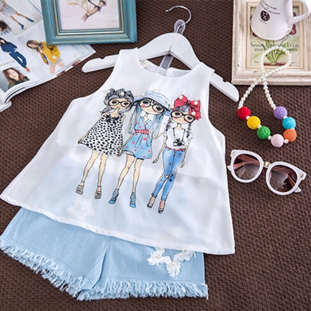 Set bộ 3 lỗ cho bé gái