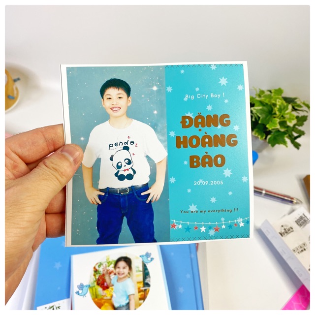 Ảnh bìa album dán ảnh cỡ 12x12cm