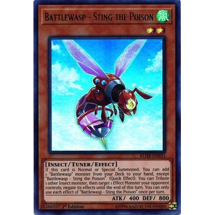 Thẻ bài Yugioh - TCG - Battlewasp - Sting the Poison / BLHR-EN033'