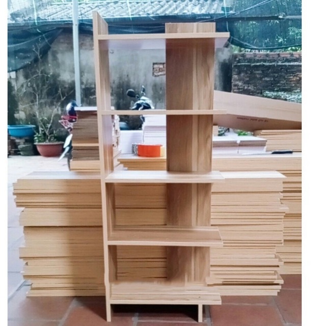 Kệ góc tường nhà 5 tầng - Kệ để sách tiết kiệm diện tích nhà