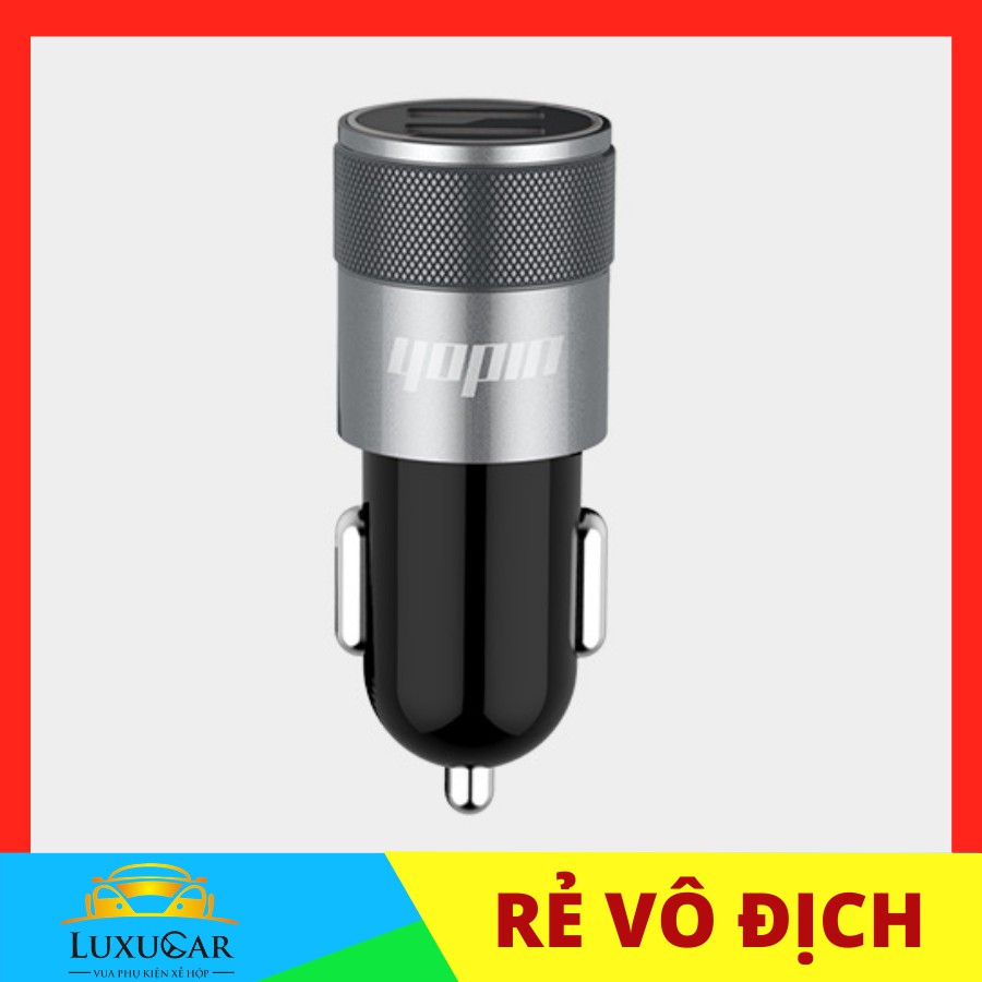 Tẩu sạc ô tô YOPIN 2 cổng USB sạc điện thoại trên ô tô- Adapter sạc, củ sạc xe hơi Yopin | BigBuy360 - bigbuy360.vn