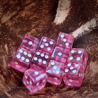 Set 30 viên Xí ngầu - xúc xắc trong màu hồng và màu đỏ