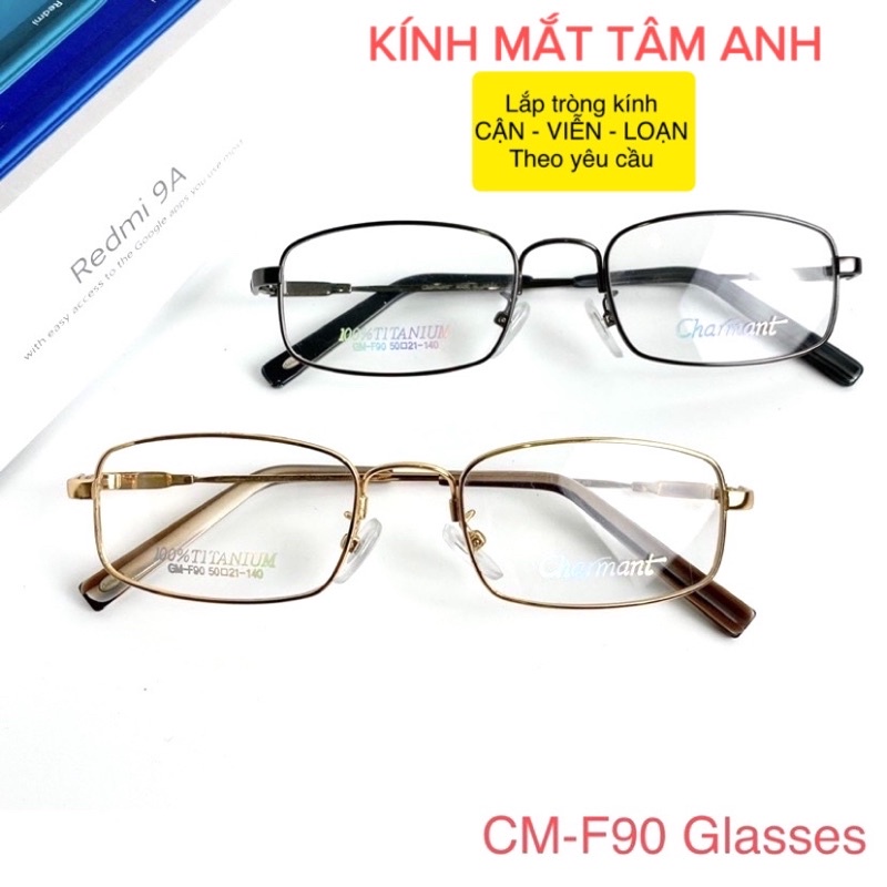 Gọng kính titan dẻo lắp mắt viễn - cận hàng loại 1