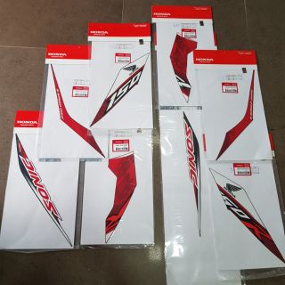 Bộ tem dàn áo Honda Sonic 2019 - Màu Activo Black cho dàn áo đen nhám