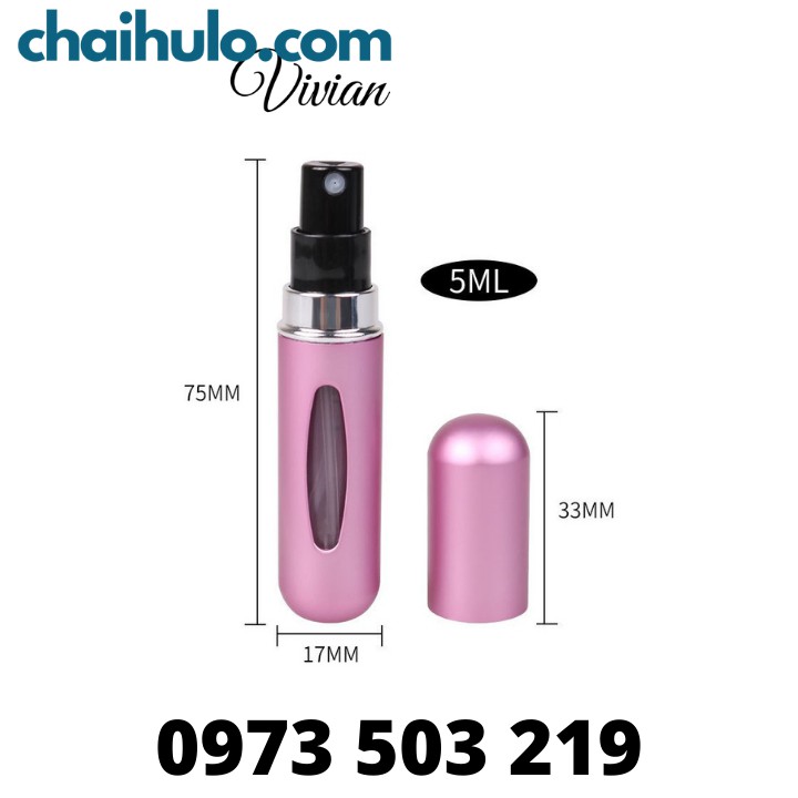 Sỉ từ 18k - Chai lọ chiết nước hoa tự động 5ml xịt phun sương bền đẹp, sang trọng