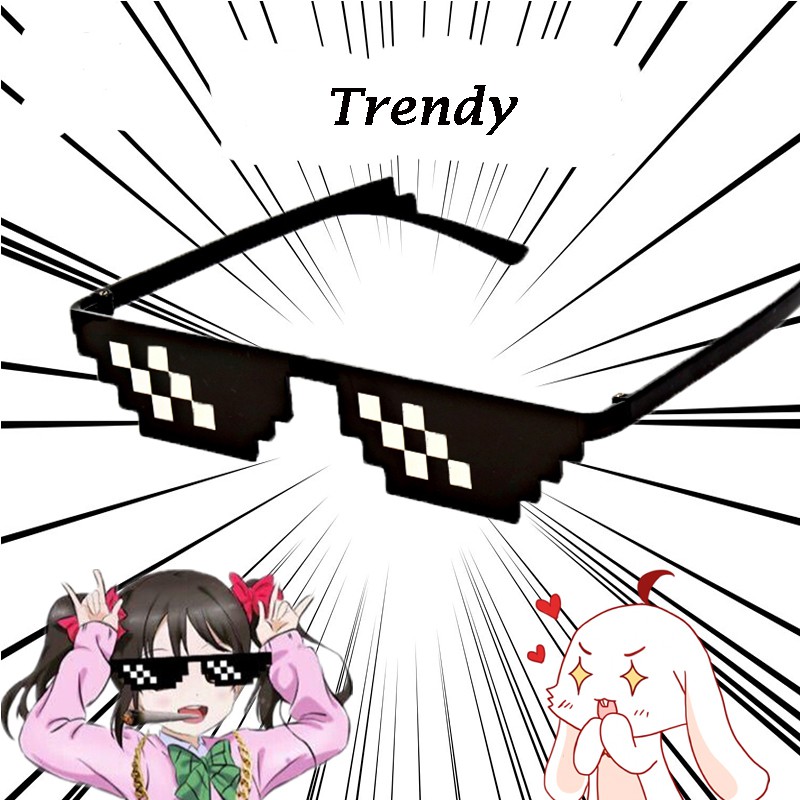 Kính Mát Họa Tiết Mosaic Thiết Kế Thời Trang Chất Lượng Cao