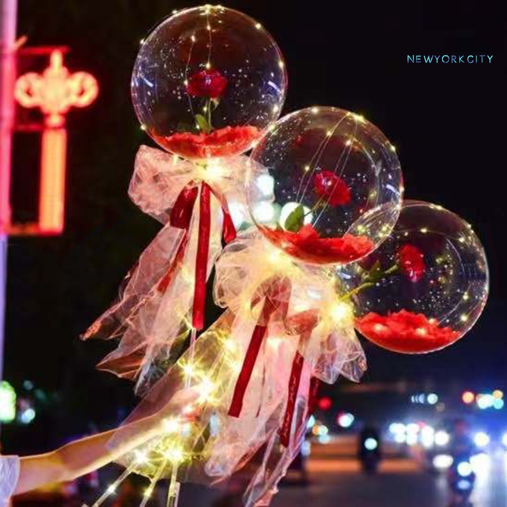 1 Set Bong Bóng Bobo Có Đèn LED Phát Sáng Độc Đáo