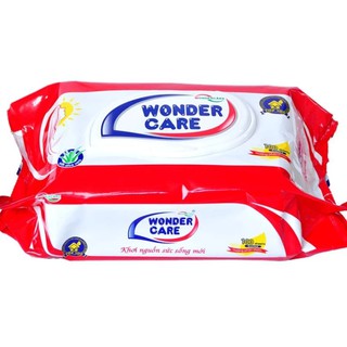 KHĂN GIẤY ƯỚT WONDERCARE 100 TỜ NEW HƯƠNG PHẤN THƠM