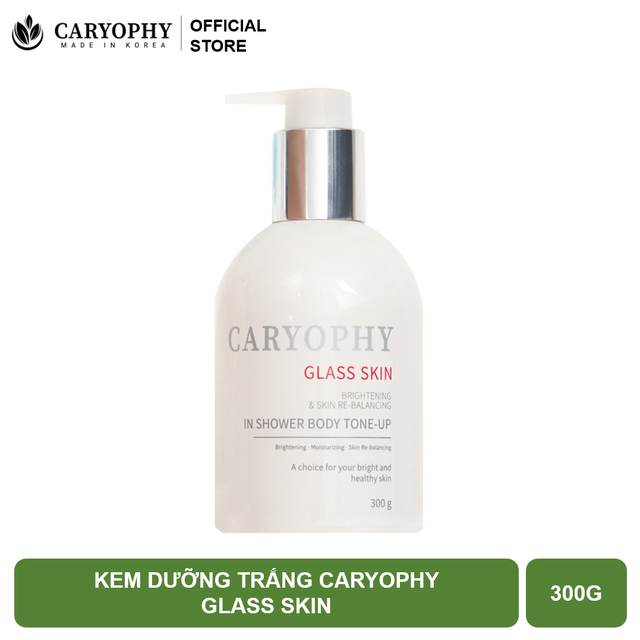 Kem dưỡng trắng da Body Caryophy Glass Skin 300gr | BigBuy360 - bigbuy360.vn