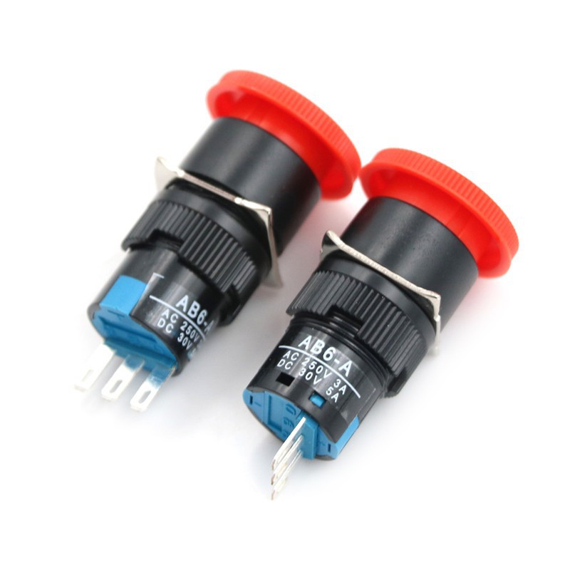 Bộ 2 Công Tắc Nút Nhấn Khẩn Cấp 16mm