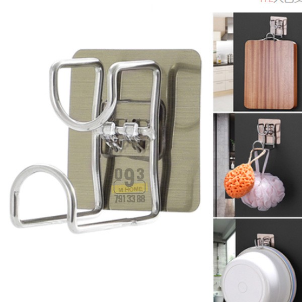Combo 2 Giá Treo Inox Đa Năng Kích Thước 7x7cm | BigBuy360 - bigbuy360.vn