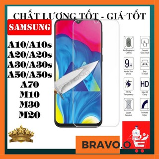 Kính Cường Lực SamSung A10/A20/A30/A50/M20/M10/M30 -Trong suốt- Không full - 2.5D - 9H